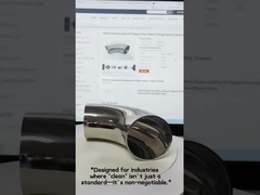 SS304 Stainless Steel 90 Degree Short Elbow Fitting Casting Technics