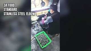 استاندارد مواد غذایی زانو استنلس استیل 3A