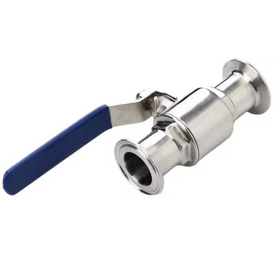 قیمت خوب شیر توپی سه راهی بهداشتی استیل ضد زنگ 1/2 اینچی، دستی، OEM، قابل تنظیم برای کاربردهای عمومی آنلاین