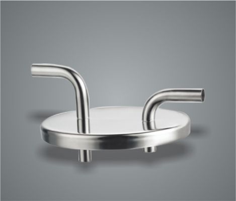 قیمت خوب Stainless Steel Milk Machine Spare Parts Bucket Lid With Elbows آنلاین