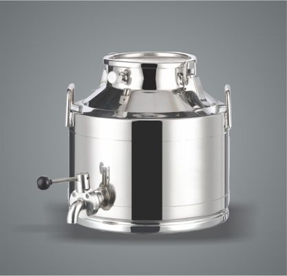 کیفیت SUS304 Stainless Steel Milking Machine Bucket Transport With Lid کارخانه