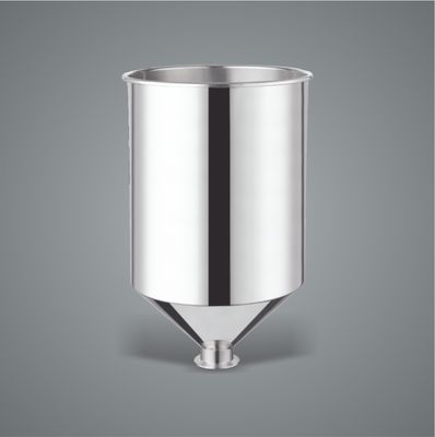 قیمت خوب Small Stainless Steel Conical Hopper , Silver Milk Hopper 20L آنلاین