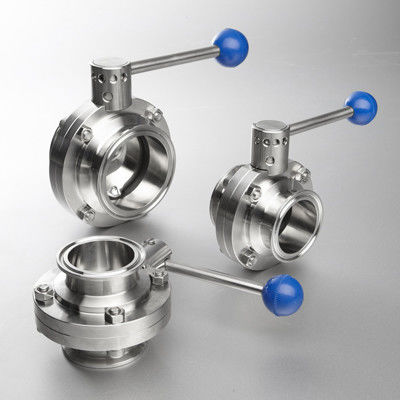 قیمت خوب سانيتري Ss شیر پروانه ، 316l Clamped weld DIN شیر پروانه آنلاین