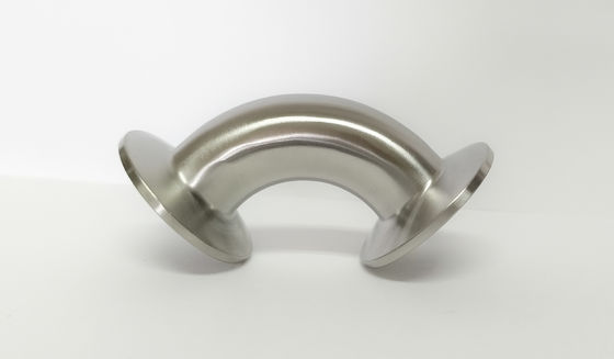 قیمت خوب ODM 304 فولاد ضد زنگ لوله لوازم 90 درجه سه کلیمپ آرنج آنلاین