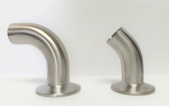 قیمت خوب زانو 90 درجه استیل ضد زنگ بهداشتی، گیره فرول استیل ضد زنگ جوش لب به لب آنلاین