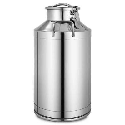قیمت خوب lid type Stainless Steel Milk Container , OEM  Ss Milk Can 50L آنلاین