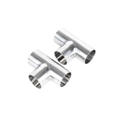 قیمت خوب Stainless Steel 3A.Sms.DIN.BPE Mirror Three-Clip Joint - Sanitary Welded End Tee آنلاین