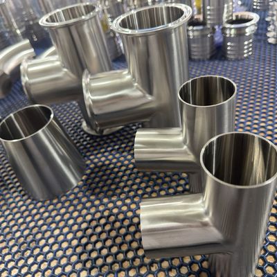 قیمت خوب Sanitary Hygienic SS316L Tee Weld Food Grade Bioprocessing Phramaceutical ASME BPE Fitting آنلاین
